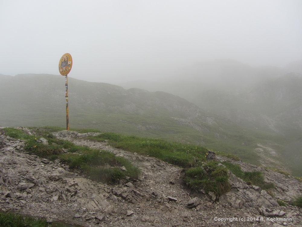 Am Mdlejoch ist die Grenze nach sterreich