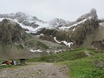 Das wird kein leichter Aufstieg zur Seescharte am nächsten Tag Das wird kein leichter Aufstieg zur Seescharte am nächsten Tag