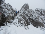 Die ersten haben die Seescharte auf 2599 m erreicht