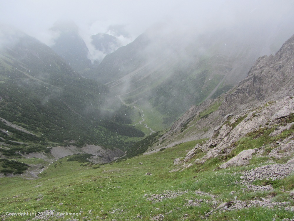Blick ins Tal, wo der Lochbach fliet