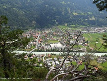 Blick auf Zams im Inntal