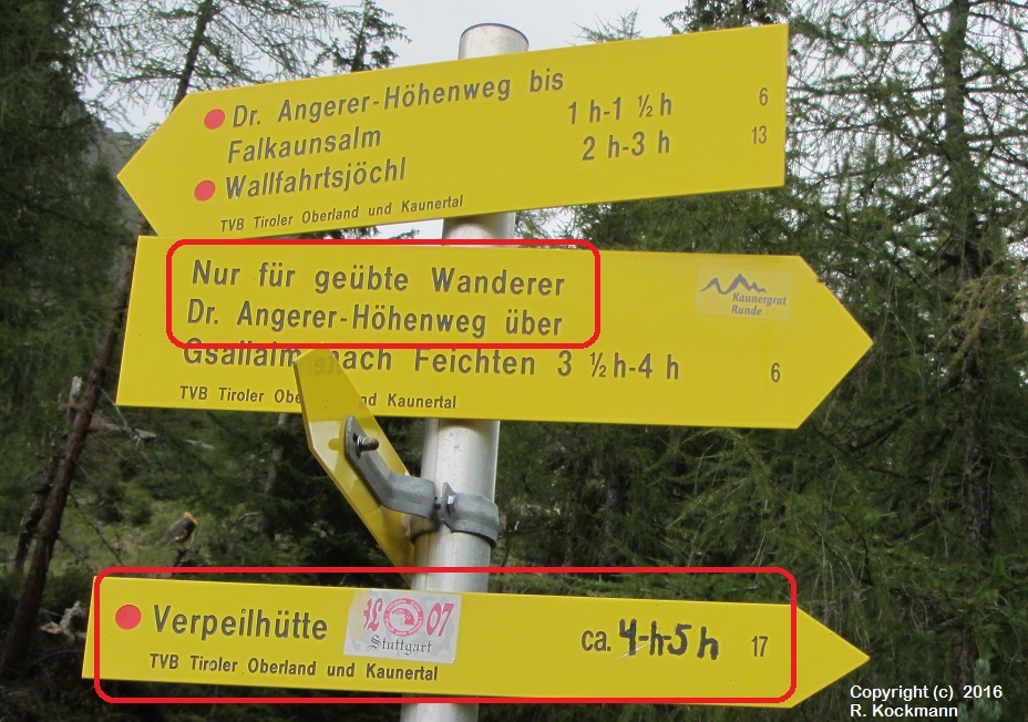 Jetzt sind es noch ca. 4-5 Std. zur Verpeilhtte