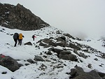 Viel Schnee beim Aufstieg Viel Schnee beim Aufstieg
