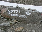 Wieder ein Wegweiser zum "Ötzi"