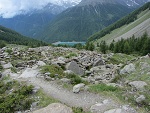 Im Hintergrund schon der Vernagt-Stausee