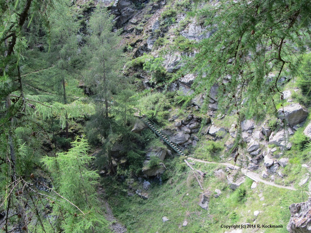 Ohne eine Treppe wre hier eine Kletterpartie notwendig