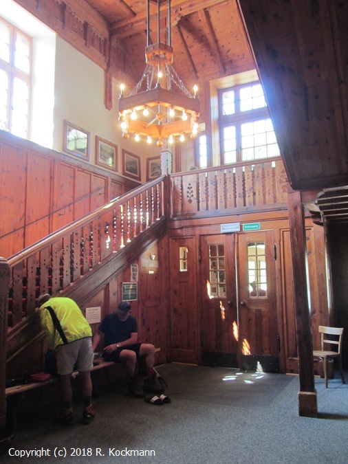 Eingangsbereich der unter Denkmalschutz stehenden Berliner H�tte