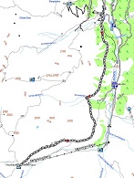 Route der Etappe 1
