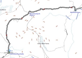 Route der Etappe 2