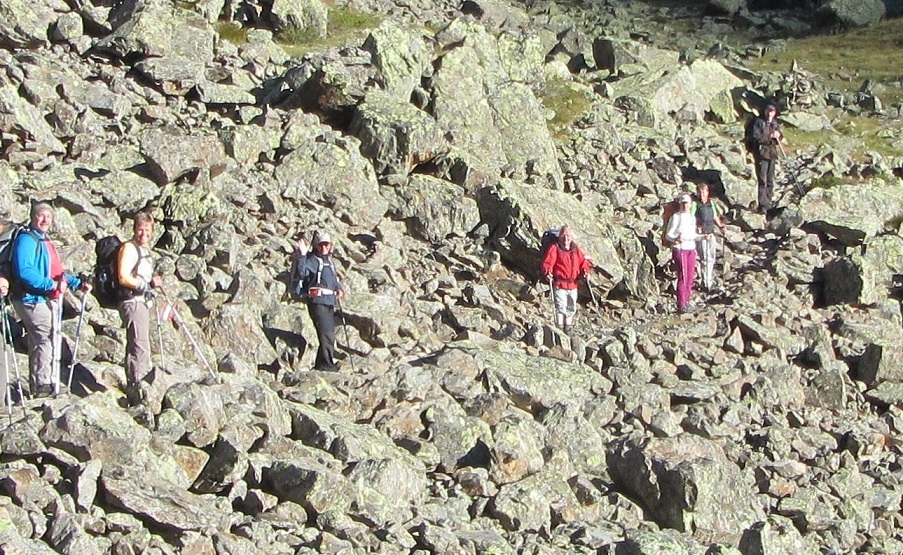 Noch mal schnell ein Foto in der Steinwüste