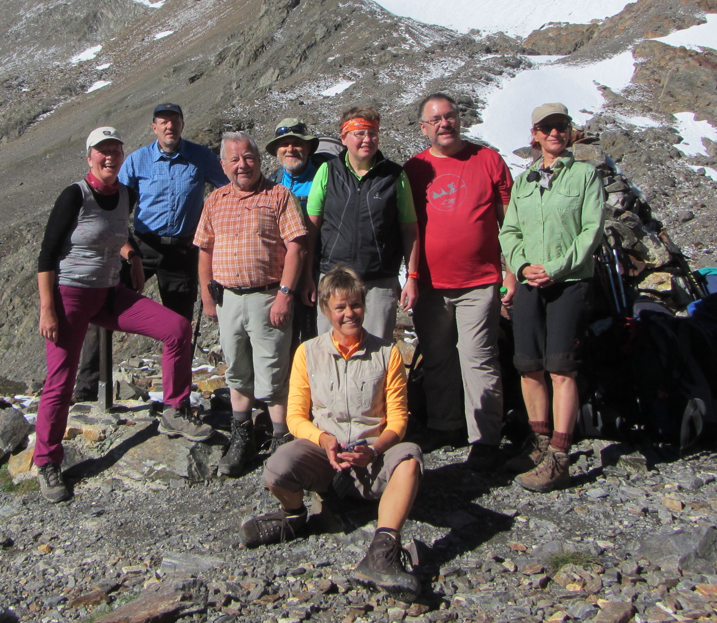 Gruppenbild am Zwieselbachjoch
