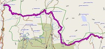 Route der Etappe 2
