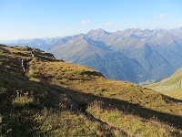 Blick vom Eselrücken auf die umliegenden Bergspitzen
