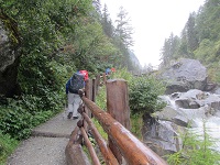 Der Weg hinauf an den Umbalfällen entlang