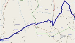Route der Etappe 5