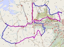 Route der gesamten Httentour