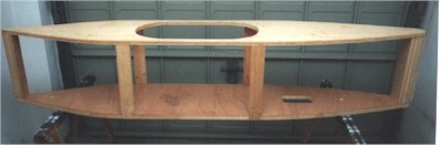 Der Holzbausatz probehalber zusammengesetzt